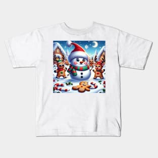 Snowman Christmas Kids T-Shirt